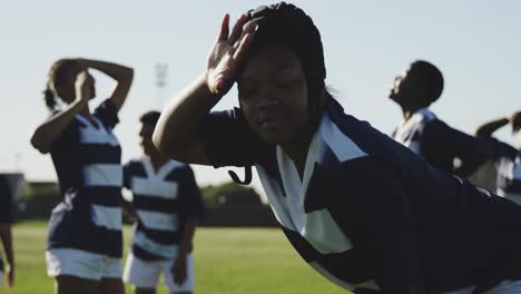 young adult female rugby team