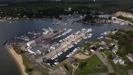 Aerial-View-of-Shagwong-Marinas-at-Southampton-Long-Island-New-York