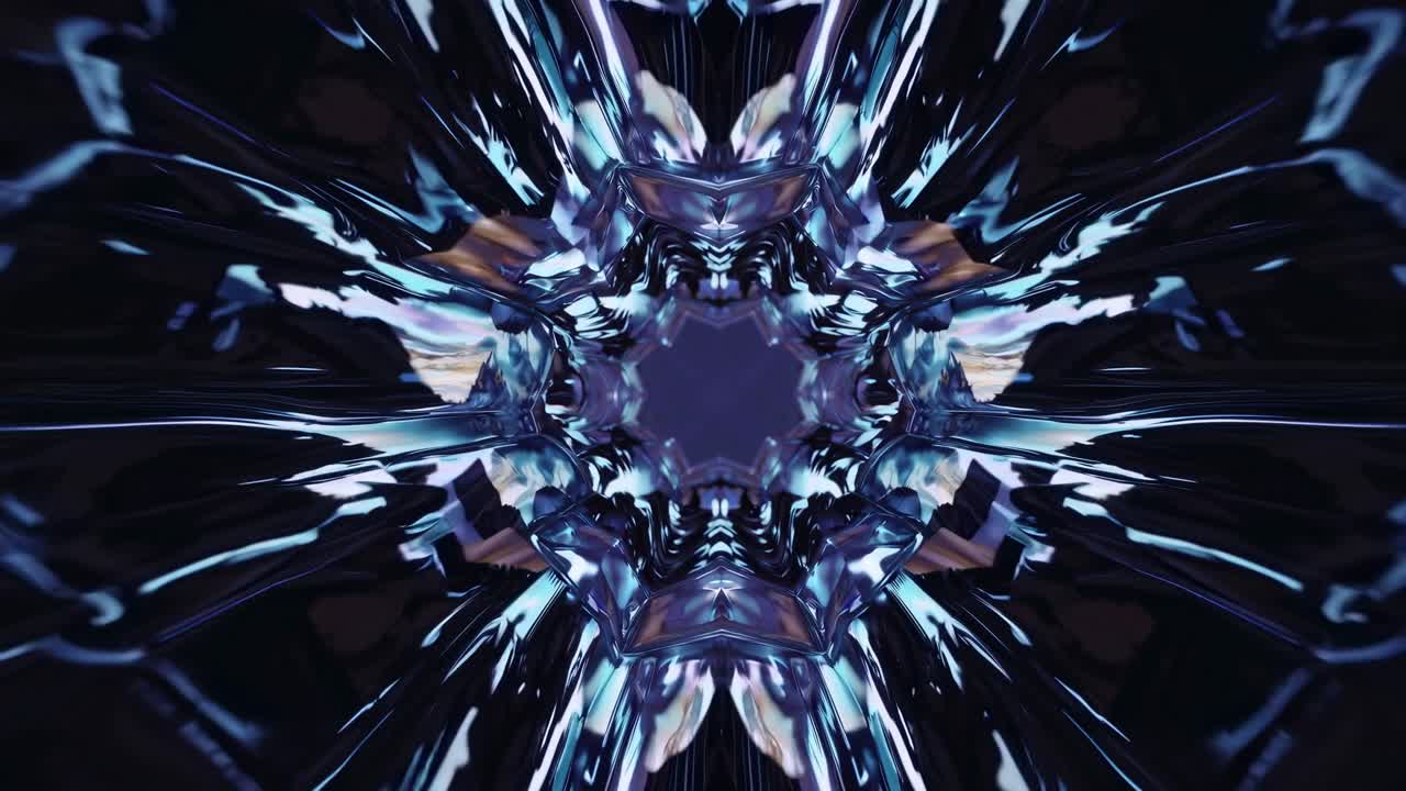 Abstract Kaleidoscope Tunnel