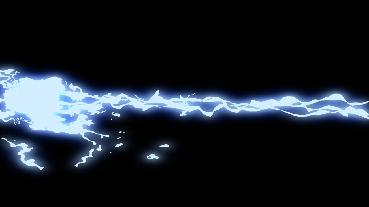 Electric shock beam animation motion graphics