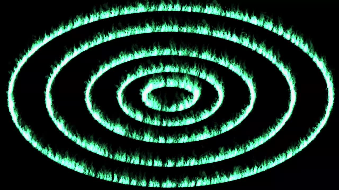 Flame color particle animation motion graphics