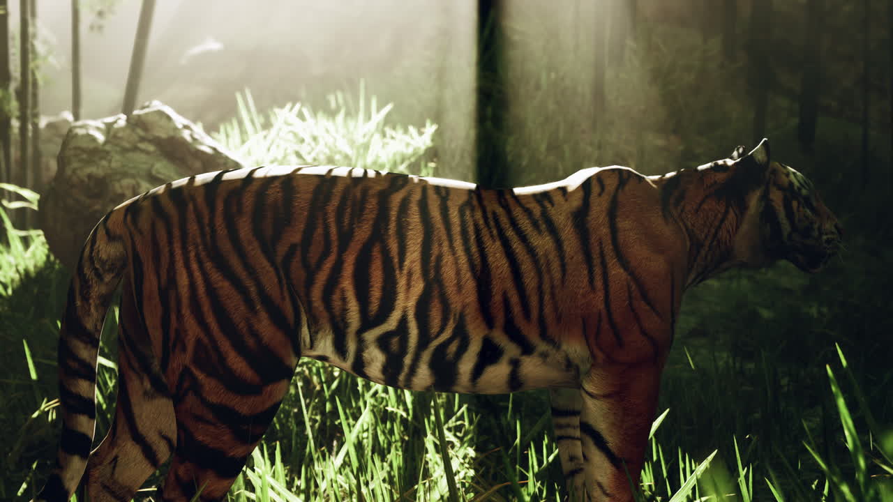 tigre en un entorno de la jungla