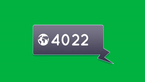 casilla de notificación que aumenta en número 4k