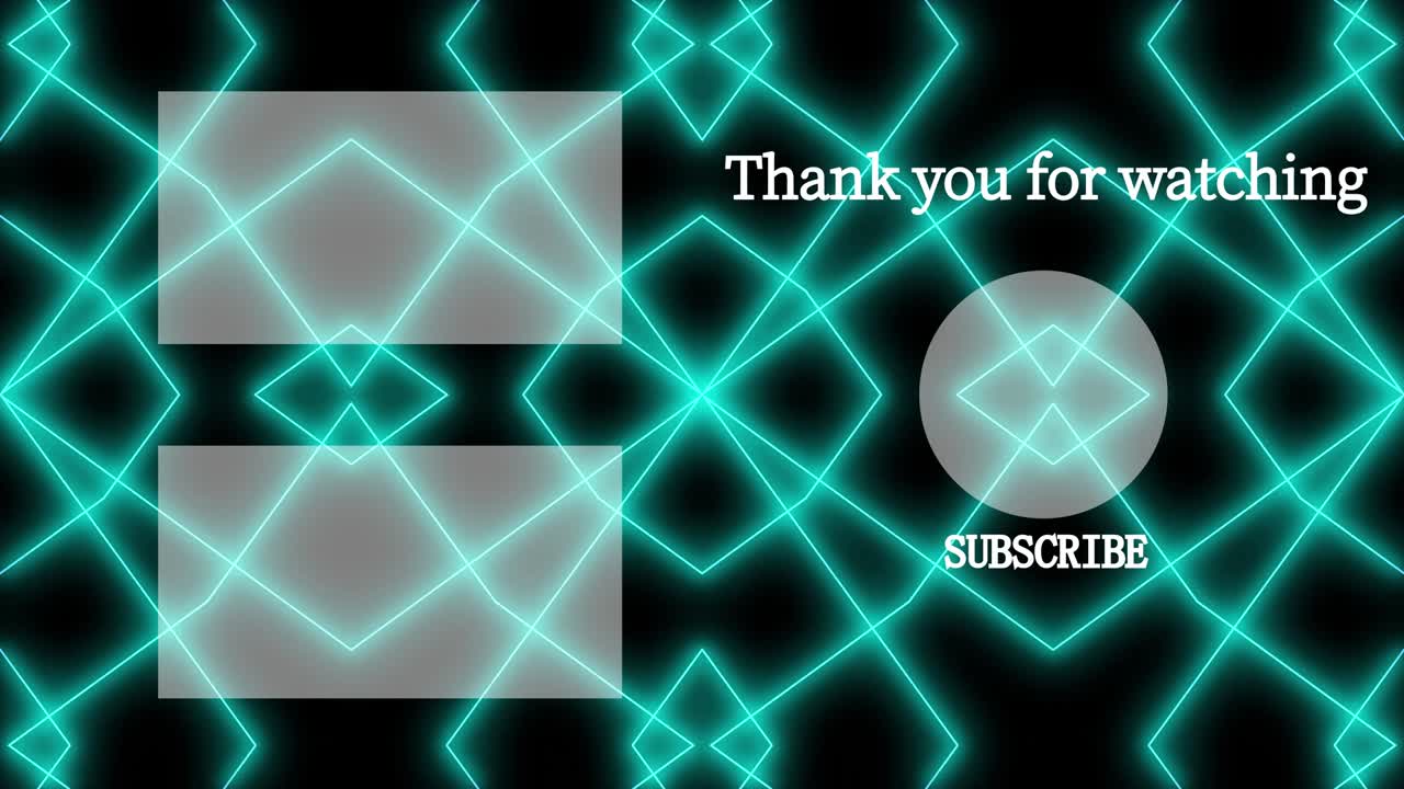 기하학적 패턴 검은 배경 엔드 카드 모션 그래픽