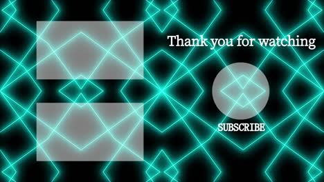 geometric pattern black background end card motion graphics