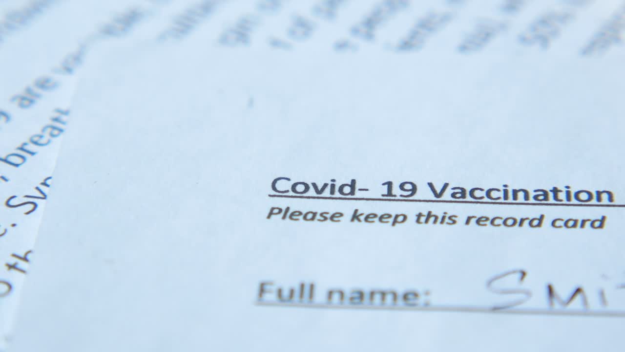 Certificato di vaccinazione Covid-19