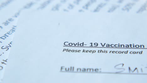 covid-19 vaccination record card