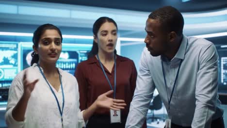 business team meeting in a modern technology office