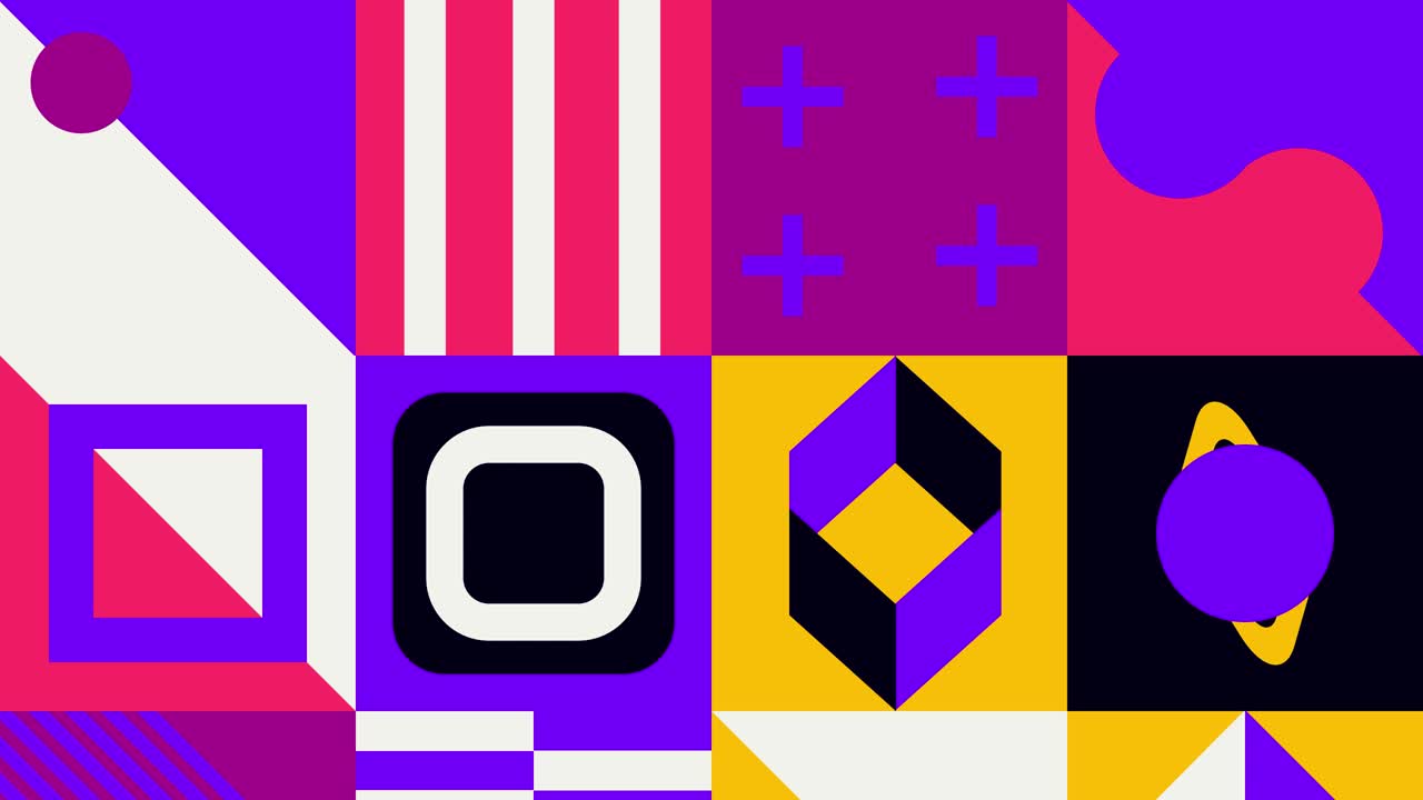 Geometric Design Animated Background