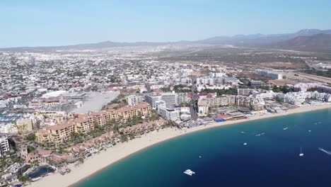 a swift panoramic view of cabo san lucas marina, baja california sur