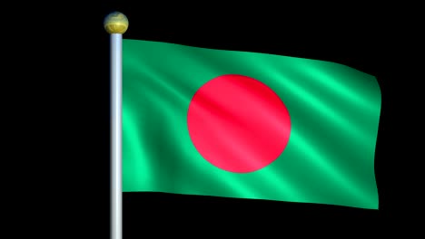 large looping animated flag of bangladesh