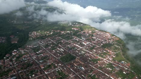 flying above barichara, colombia