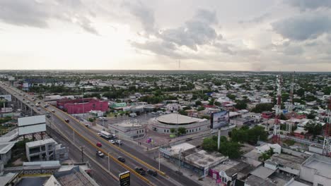 aerial cityscape of reynosa, tamaulipas: urban development view