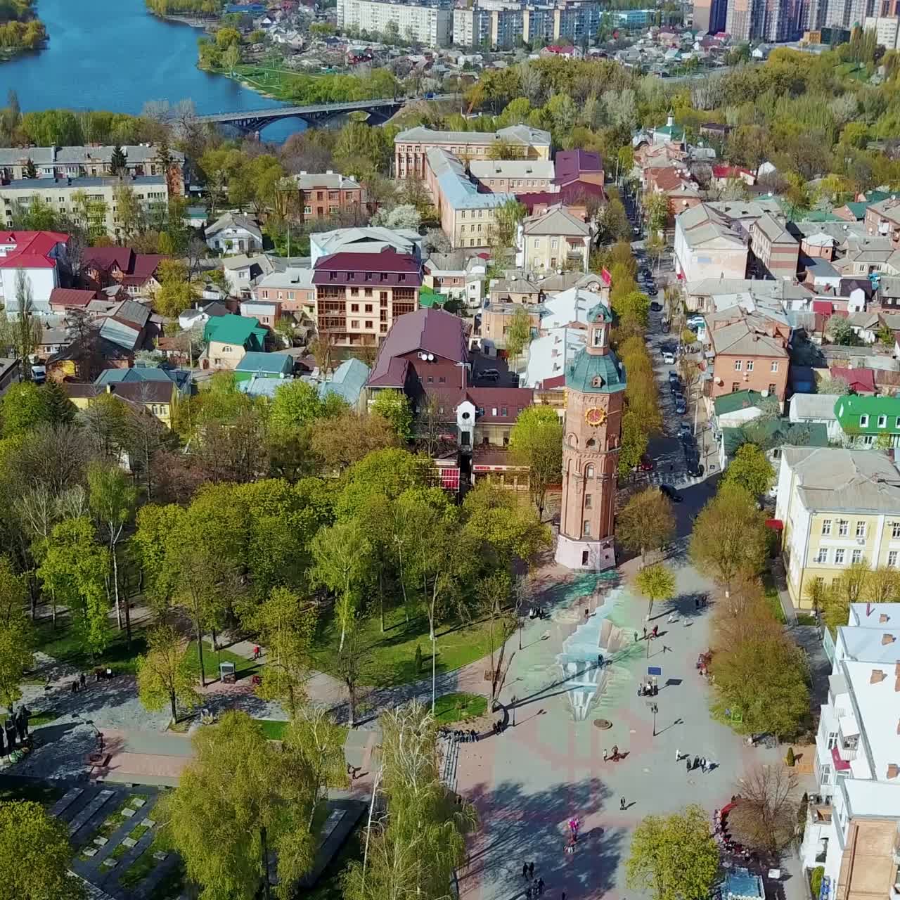 City architecture from above