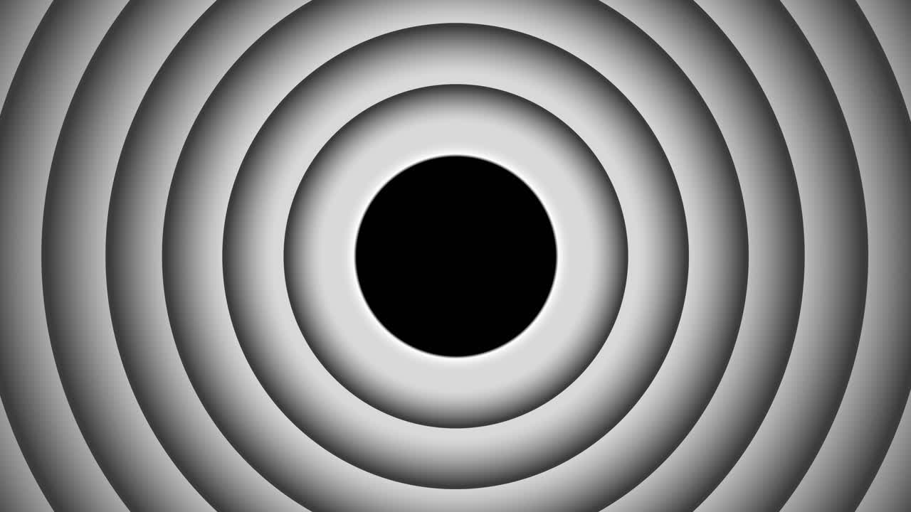 animación abstracta de un patrón circular pulsante.