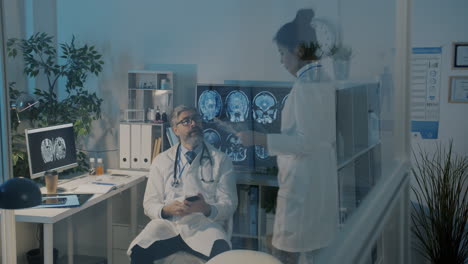 doctors reviewing medical images