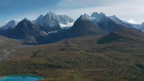 vast tundra valley with lakes and rivers