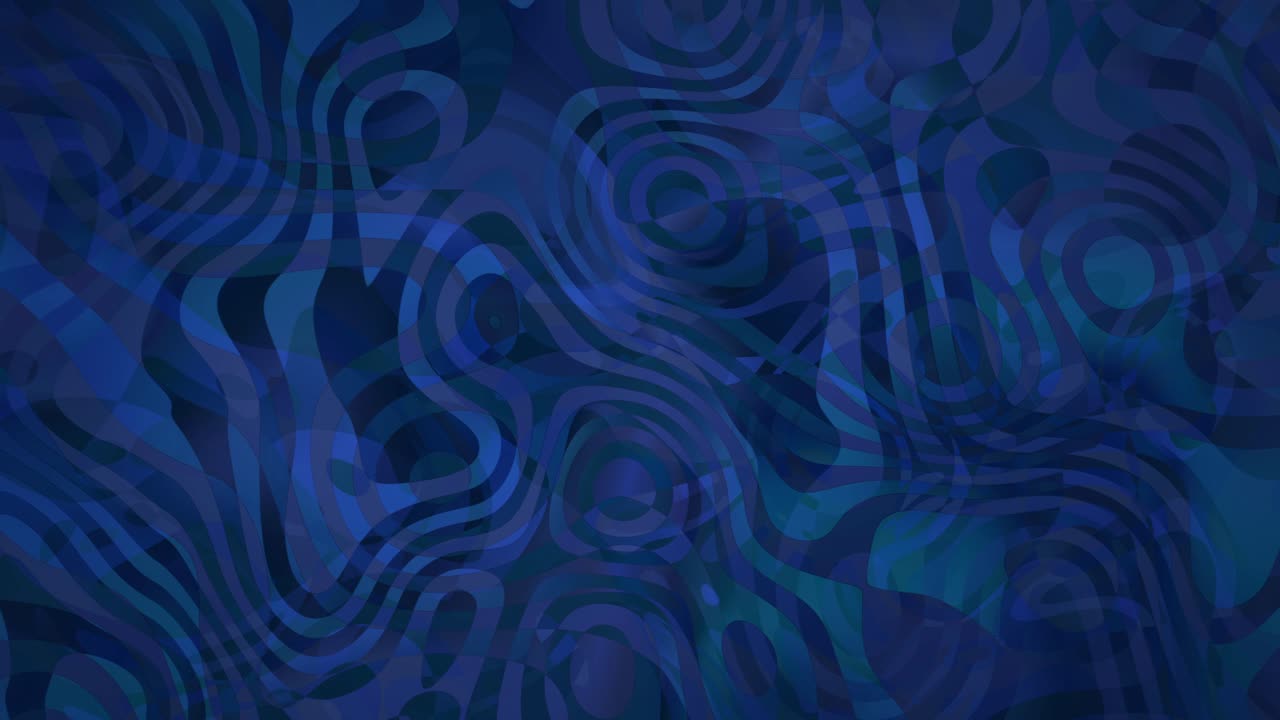Abstract blue liquid waves with distorted ripple patterns in motion - Futuristic fluid background with organic flowing swirling textures