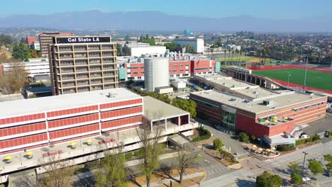 aerial of cal state la university campus east los angeles california 2