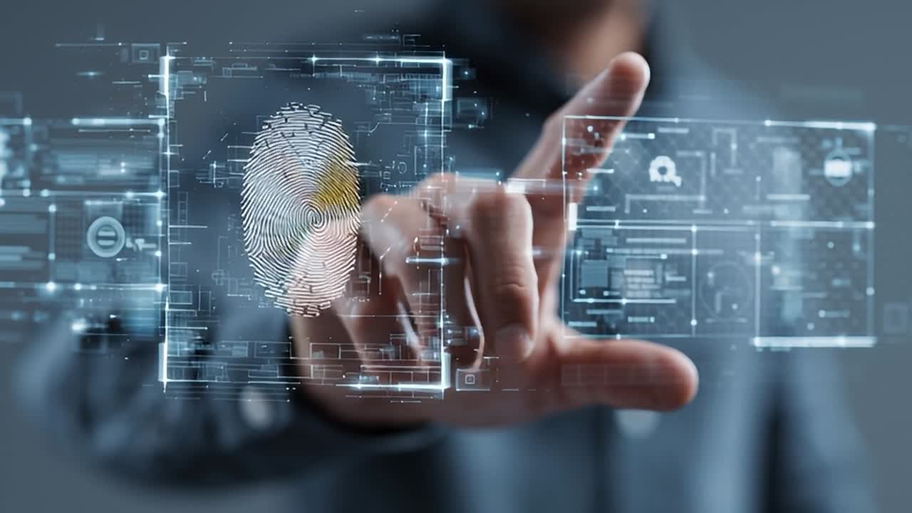 Digital fingerprint recognition technology in use for secure access
