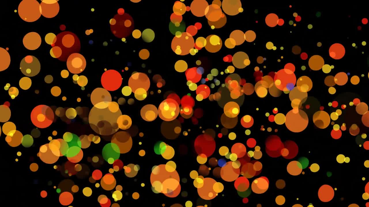 Bokeh di luci gialle e arancioni