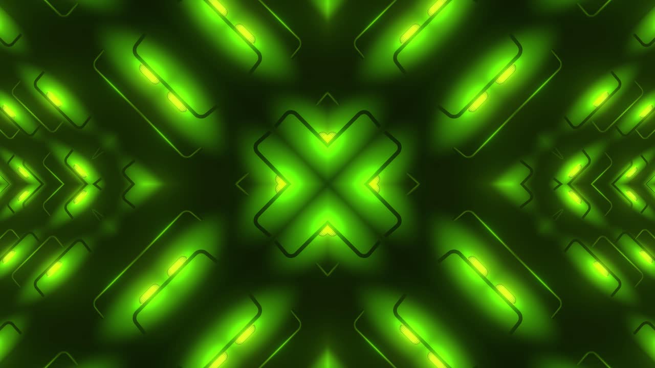 patrón geométrico de neón verde abstracto