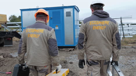ecosphere energy workers installing or maintaining solar equipment