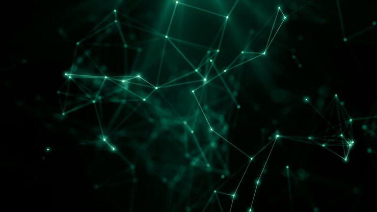 Plexus abstract network titles technology science background loop