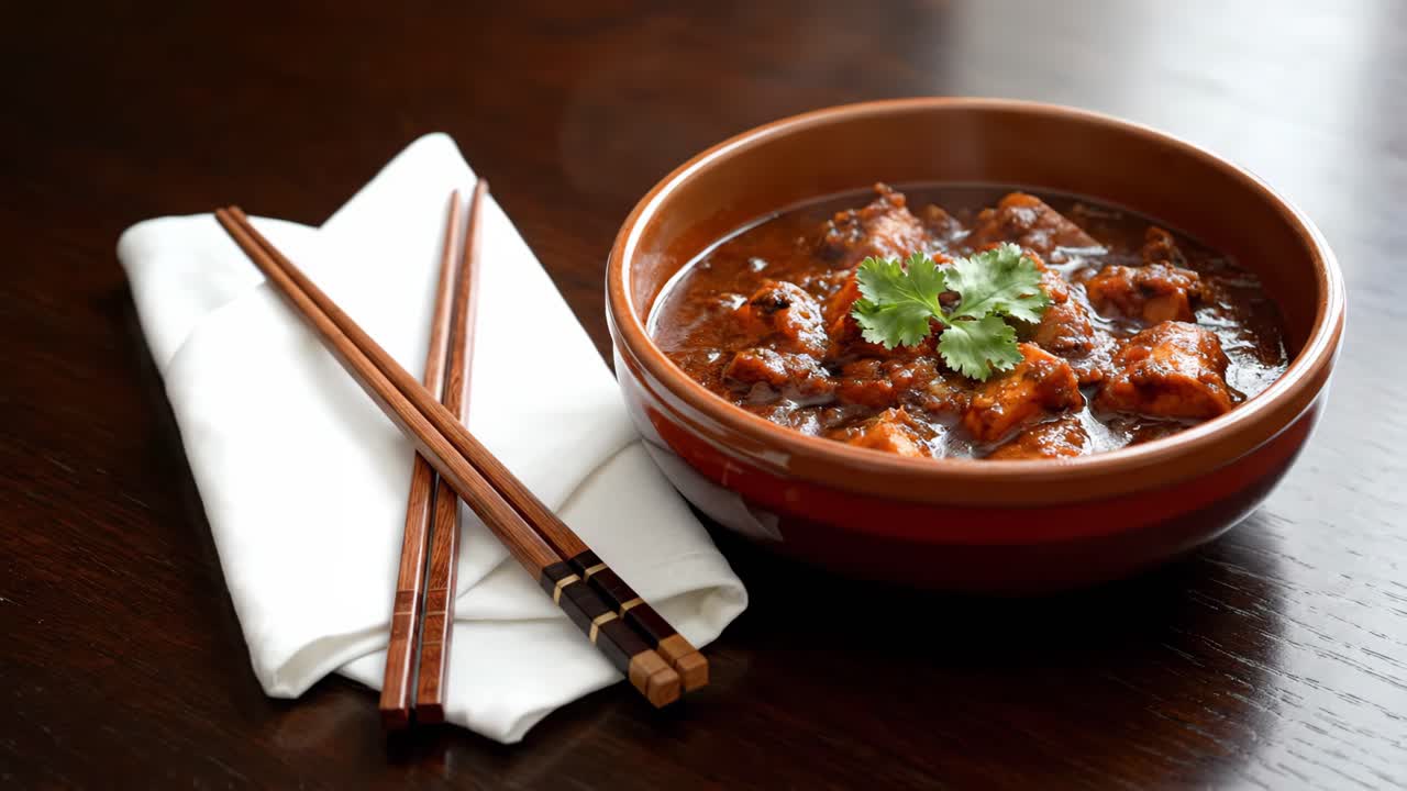 Chicken Tikka Masala with Chopsticks