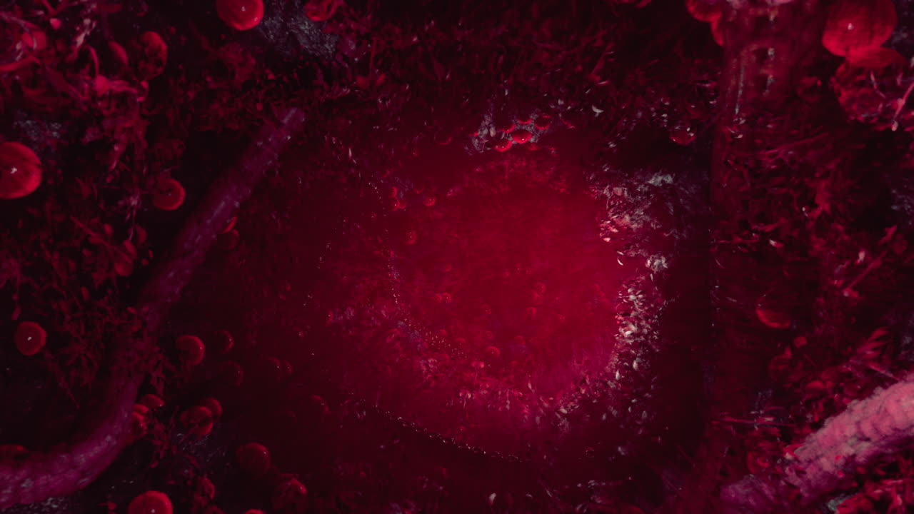 túnel del bosque rojo