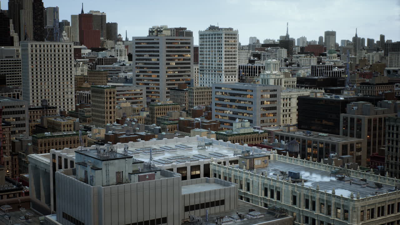 도시 의 환상적 인 공중 파노라마