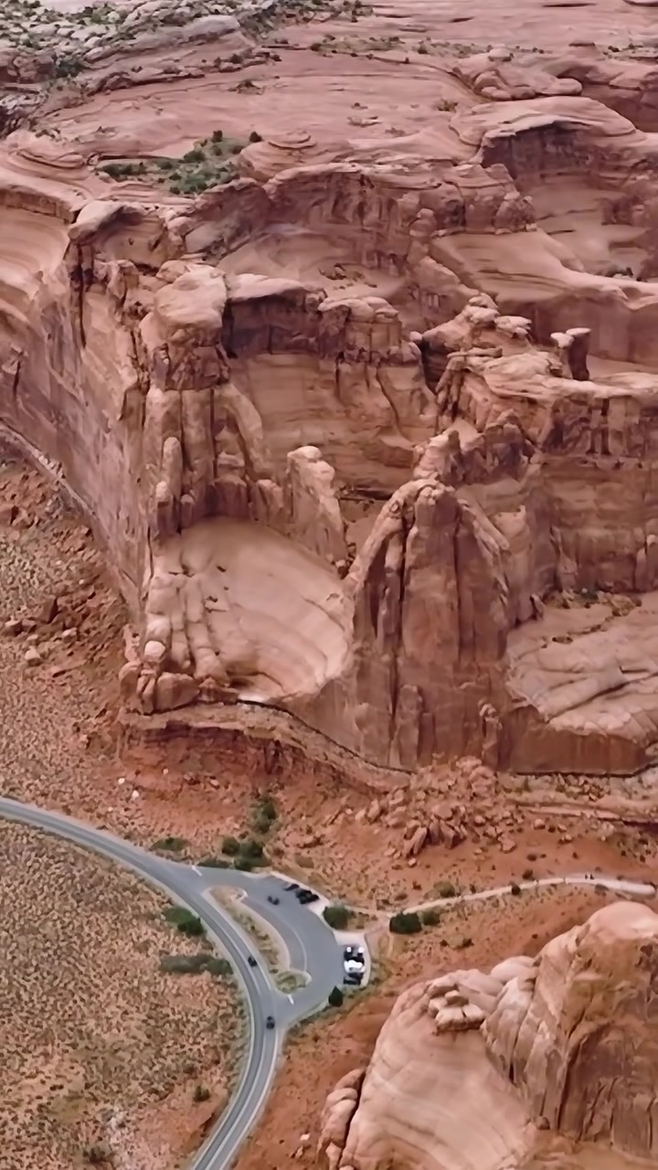 Paesaggi con formazioni rocciose nella Moab Valley, Utah, USA