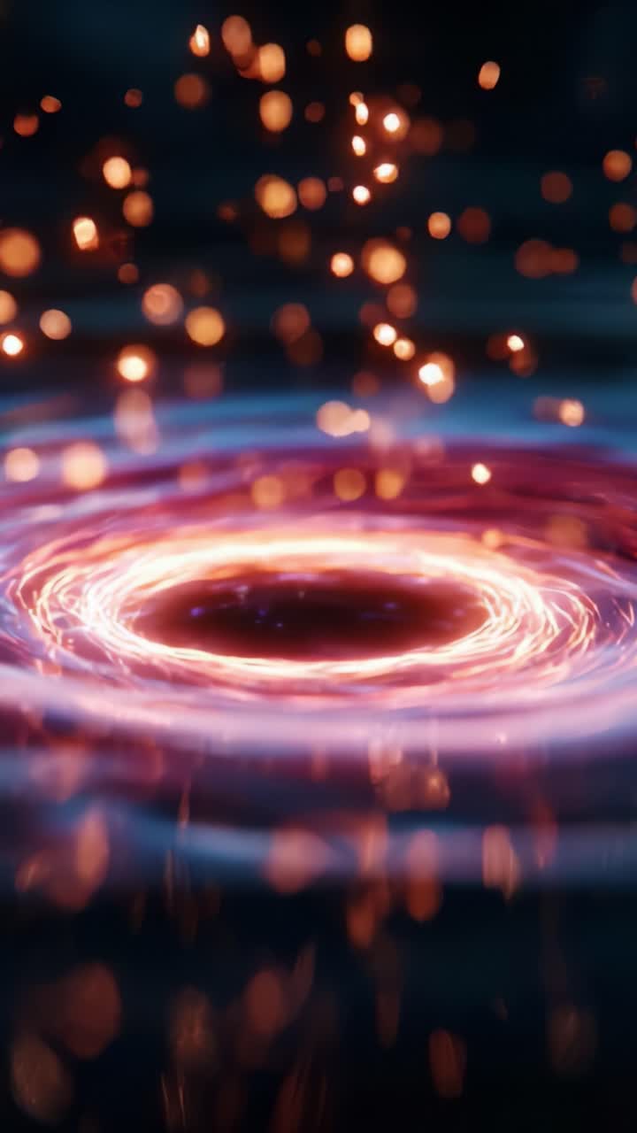 Dynamic Swirling Vortex with Glowing Sparks Capturing the Essence of Energy and Movement in a Mesmerizing Visual Display of Motion and Light