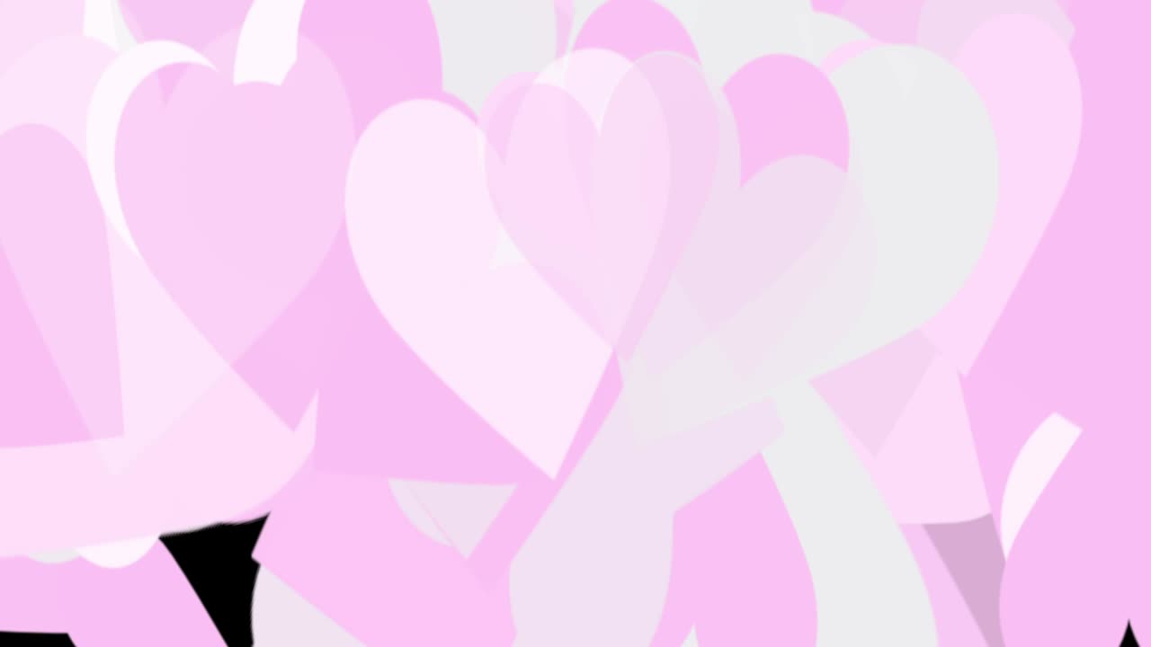 움직이는 심장이 있는 검은 바탕