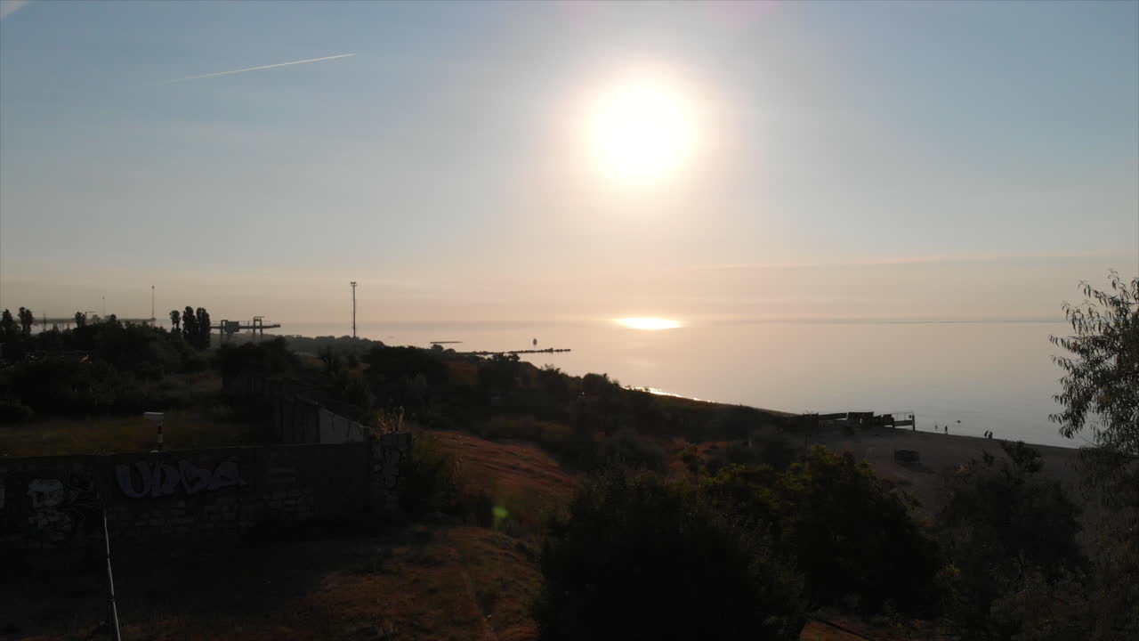 해변의 아름다운 아침