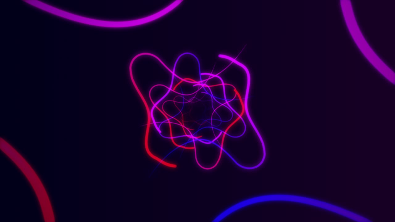 fondo de movimiento de neón bucle sin costuras