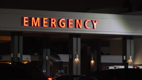 Exterior-close-up-hospital-night--EMERGENCY-SIGN-night