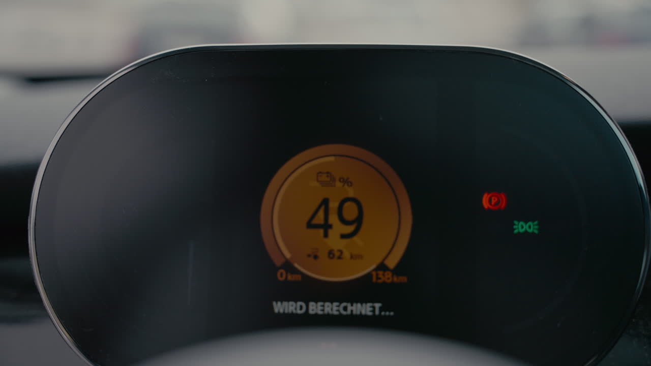Electric Car Dashboard Display