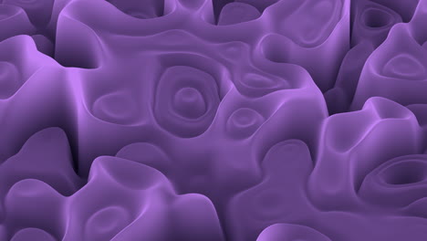 mesmerizing 3d render of reflective purple liquid with bubbles and waves