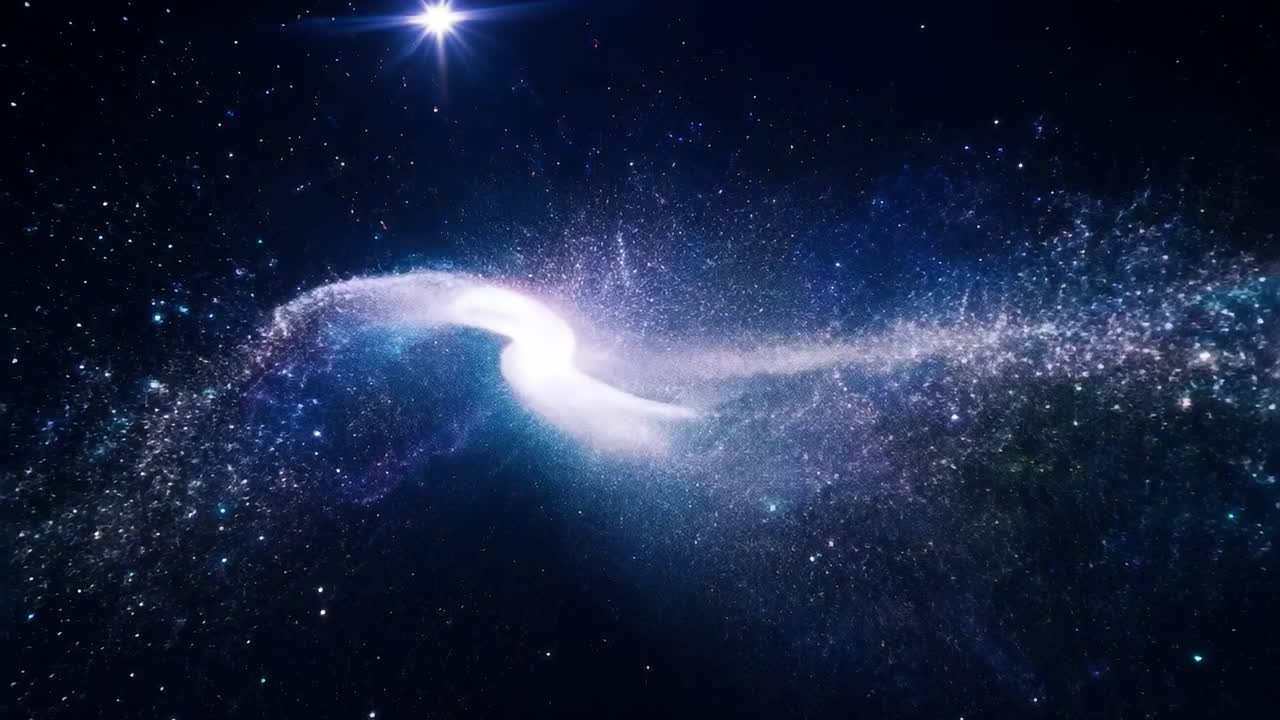 우주 소용돌이의 놀라운 풍경