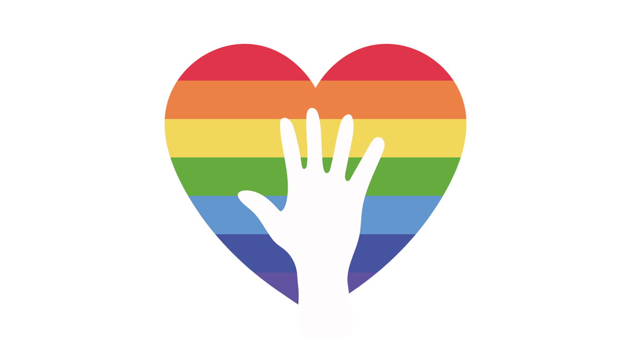 Pride Heart with Hand