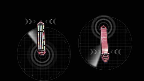 container ship radar tracking