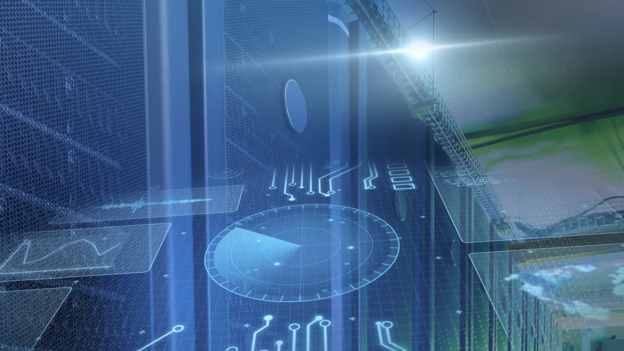 Animation of data processing and computer circuit boards