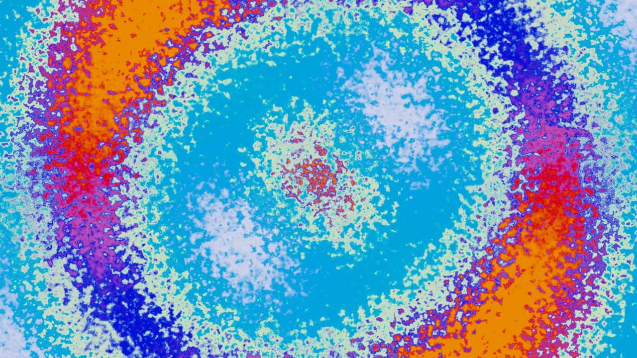 추상적인 오렌지 파란색 회전 배경