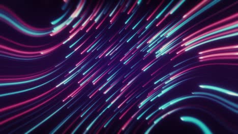 glowing neon lights streaming across the screen. seamless loop.