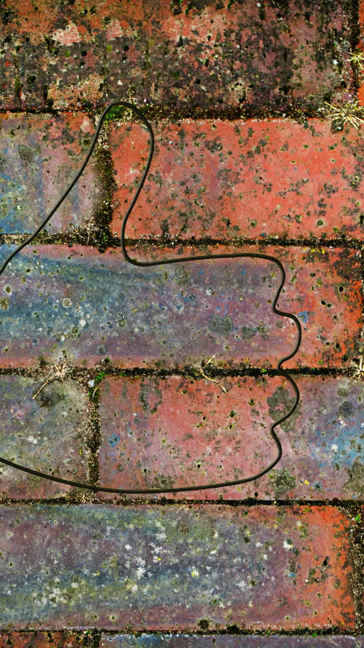 animación del icono del pulgar hacia arriba de neón brillante en la pared de ladrillo