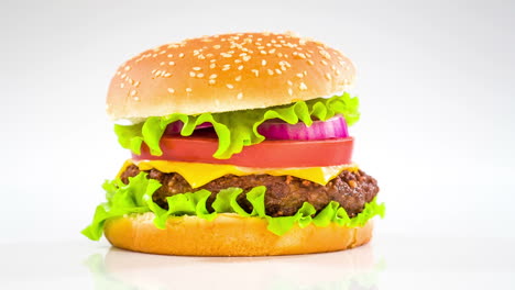 Tasty-and-appetizing-hamburger-cheeseburger