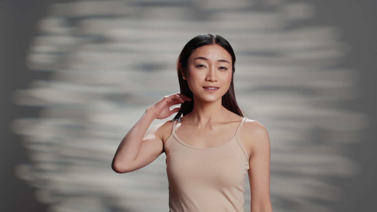 아름다운 아시아 여성의 초상화