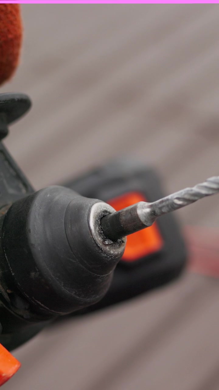 A closeup shot of a drill bit highlighting the tools details and design the image focuses on the