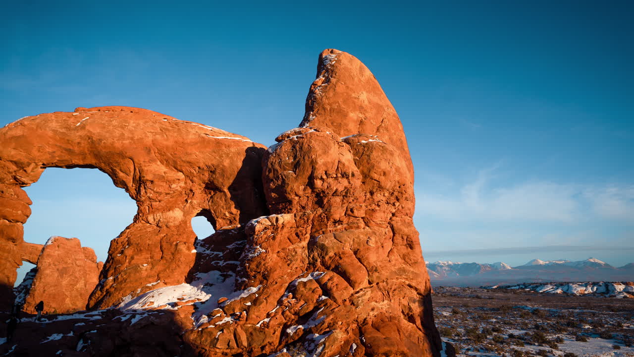 timelapse, parque nacional arches utah usa